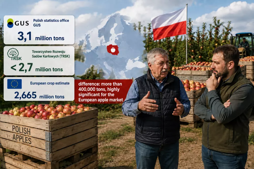 Debate over volume of Polish apple crop
